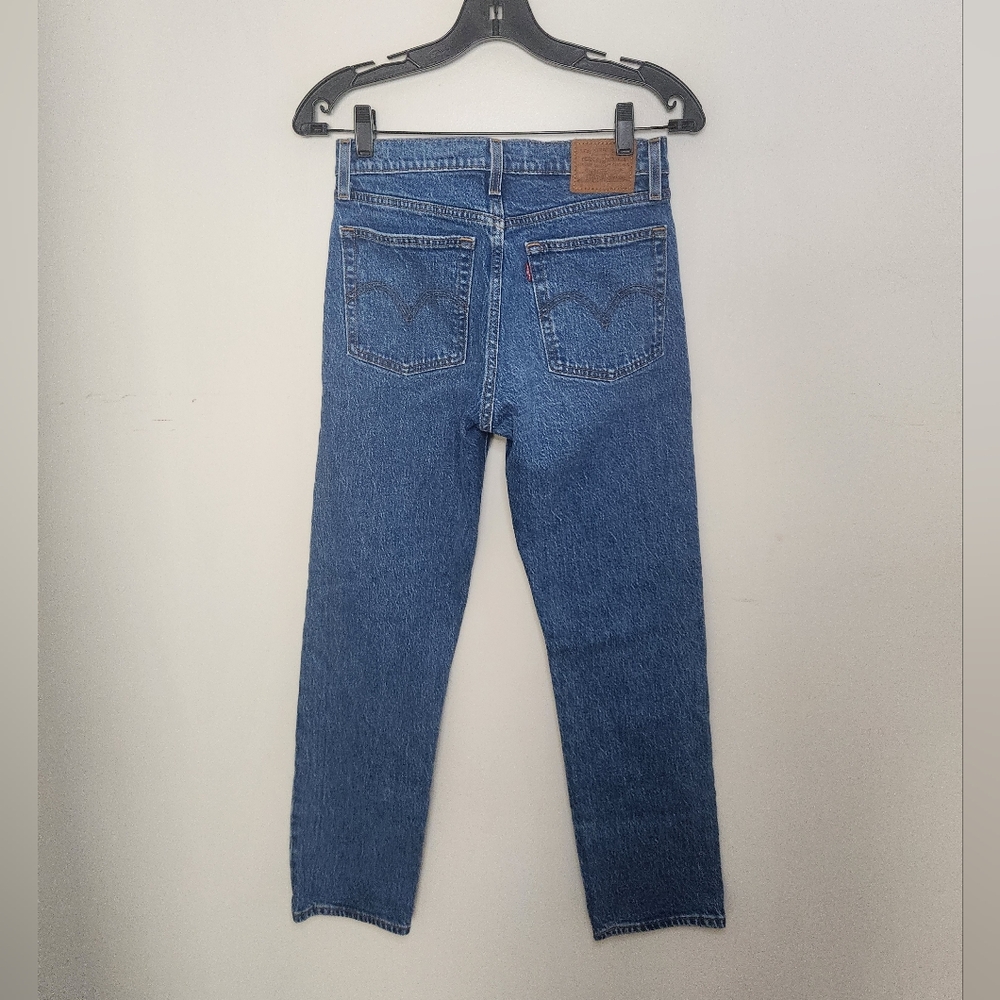 Levi's WEDGIE Women's Straight Leg Jeans - Blue - Picture 10 of 13